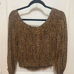 Leopard Print Women's Top